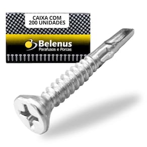 200 Parafuso Drywall Cab Chata Philips 4.2X32 Org. Metalico