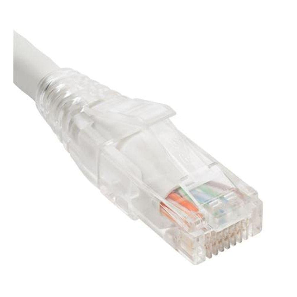 Cordão De Remendo Cat6, Bota Transparente, 1`, Branca