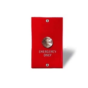 Interruptor de chamada de emergência vermelho