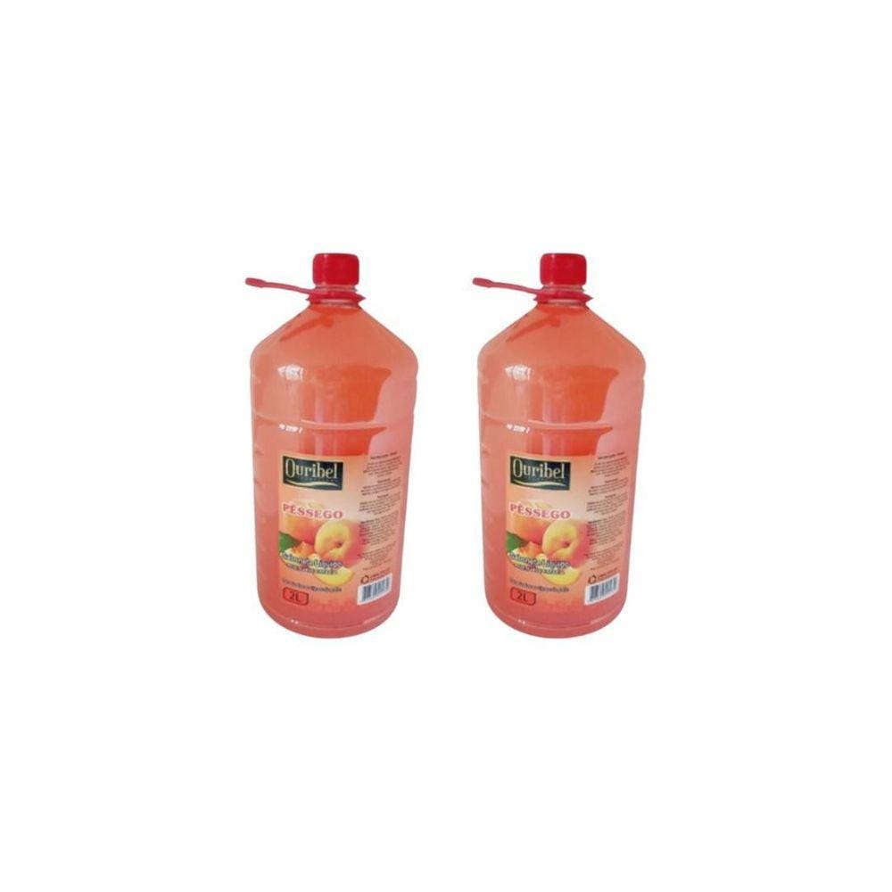 Sabonete Liquido Ouribel 2000Ml Pessego - Kit C/2Un