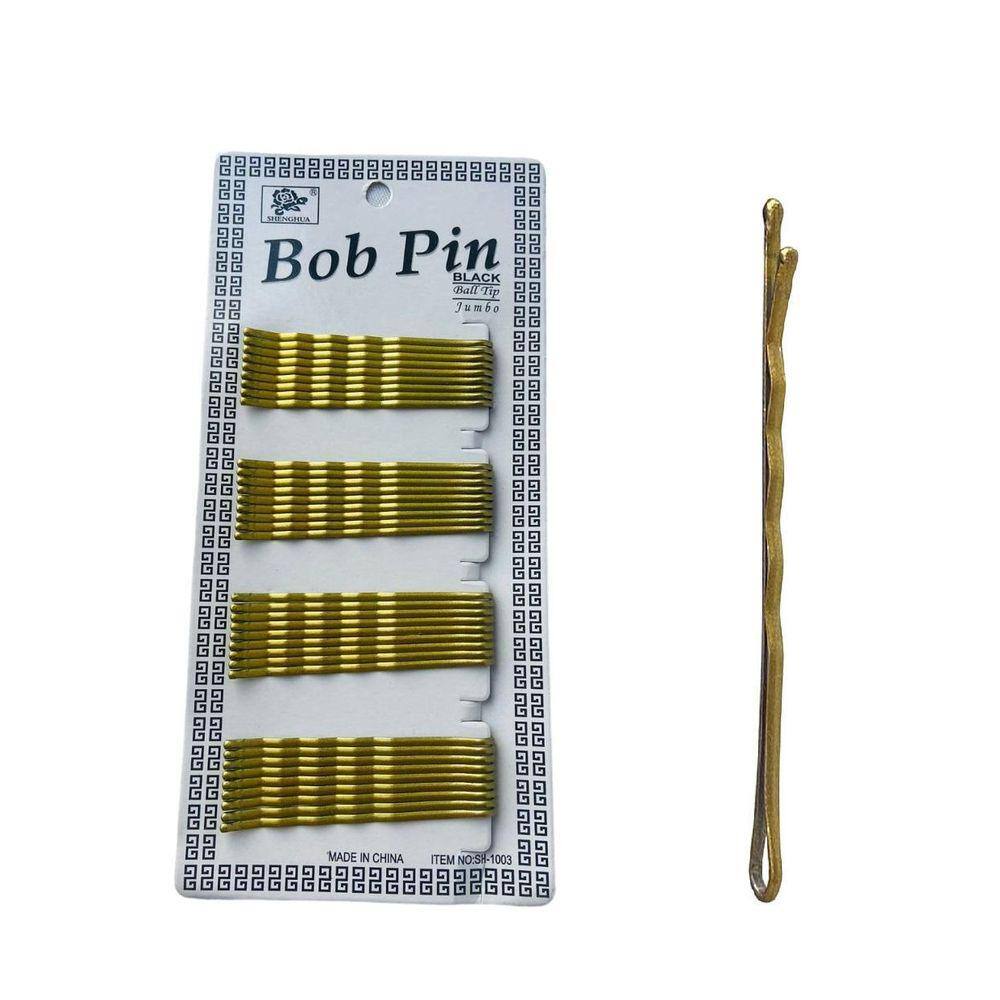 Grampo De Cabelo Dourada Ondulada Para Penteados 5Cm- 36Un