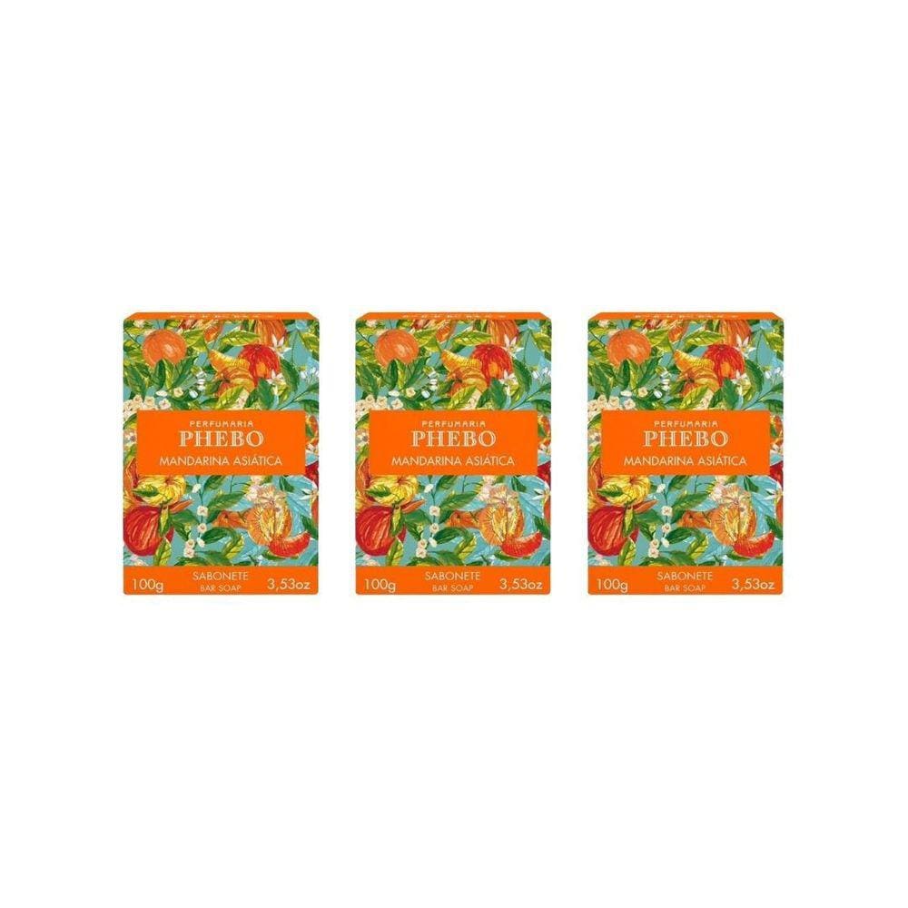 Sabonete Phebo Mediterraneo 100G Mandarina - Kit C/3Un