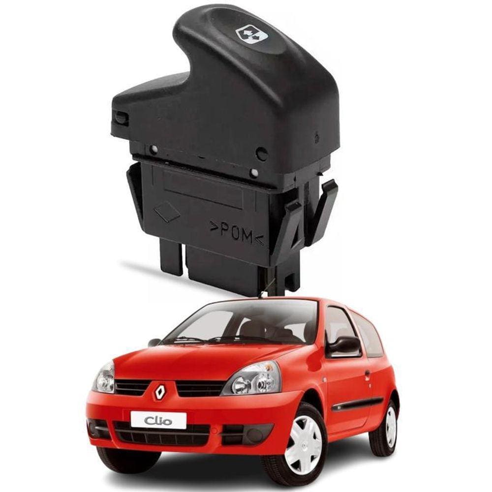 Interruptor Vidro Elét Clio Todos 6 Terminais Ambos Lados