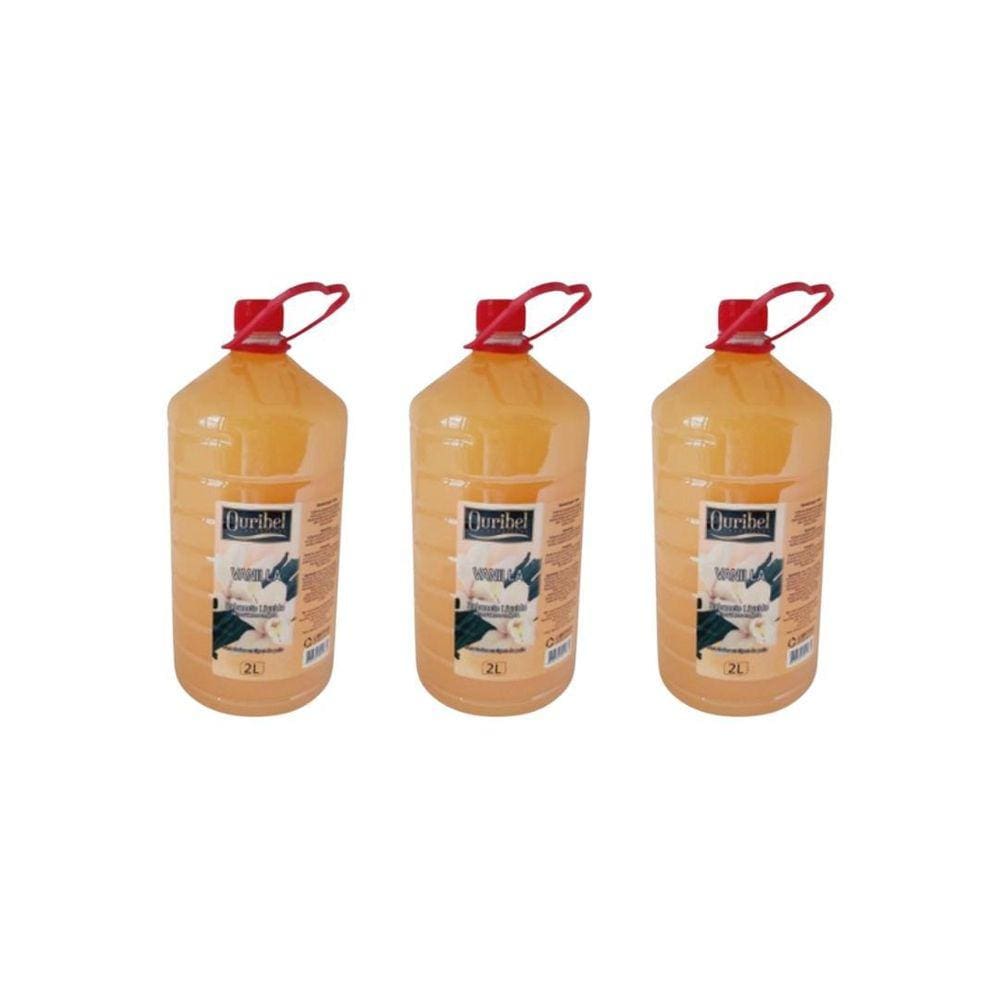 Sabonete Liquido Ouribel 2000Ml Vanilla - Kit C/3Un