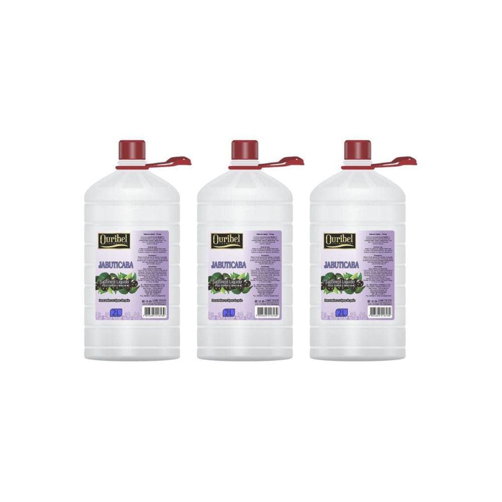 Sabonete Liquido Ouribel 2000Ml Jabuticaba - Kit C/3Un