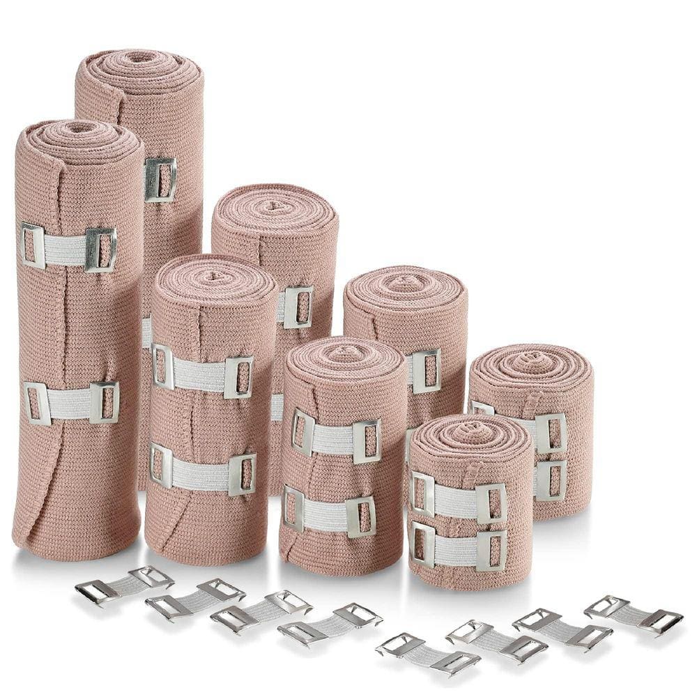 Bandagem elástica MedCA 8 rolos 2, 3, 4 e 6 x 5F