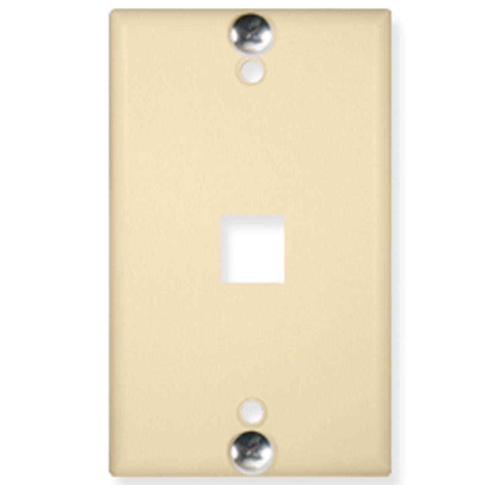 Placa De Parede, Telefone, Embutida, 1 Porta, Marfim