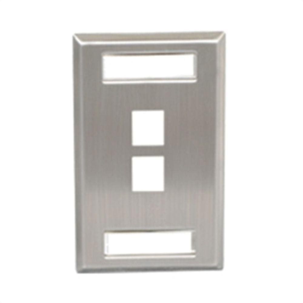 Placa Frontal, Identificação, Aço Inoxidável, 1 Grupo, 2 Por