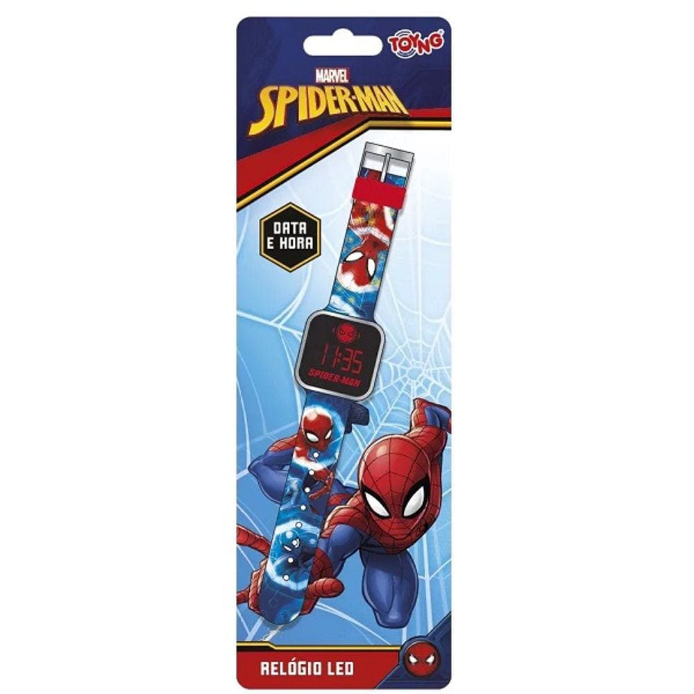 Relogio LED Infantil Homem ARANHA TOYNG
