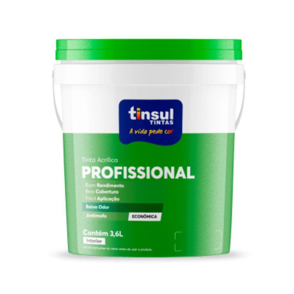 Acrílico Profissional Branco Fosco 3,6l | Tinsul