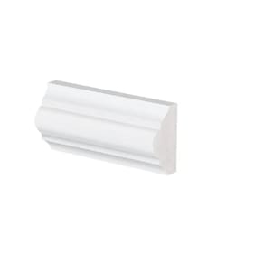 Rodameio de Poliestireno 1,8cmx3,5cmx240cm Casa Grassi - caixa com 2,4 m - Branco
