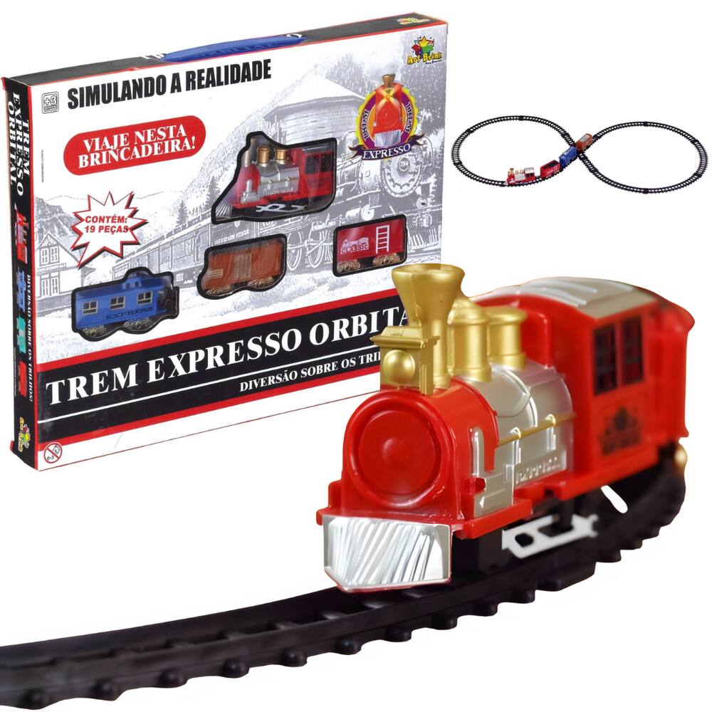 Trenzinho Expresso Orbital Locomotiva Ferrorama 19 | Casas Bahia