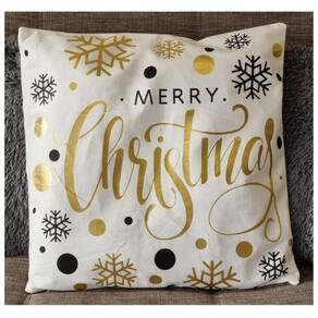 Almofada decorativa com design de Natal com capa e enchimento de 45 cm