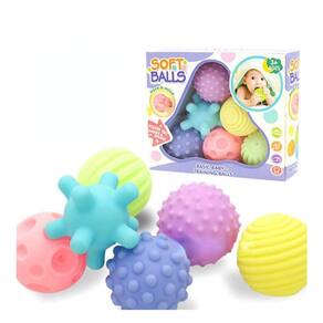 Conjunto de bolas de estimulação sensorial para bebê (6 bolas)