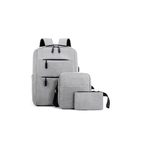 Conjunto de mochilas de 3 peças de tecido Oxford impermeável para computador