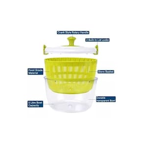Centrífuga de secador de alface e frutas OVOS Jumbo Salad Spinner
