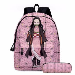Mochila Anime Kimetsu No Yaiba Kamado Nezuko para estudantes