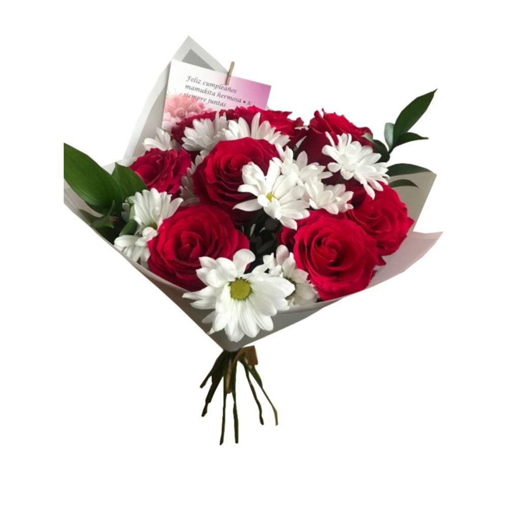 Buquê de flores: 10 rosas e flores is de Maules