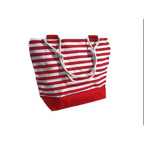 Mochila de praia, moda genérica, estampa de acampamento, vermelha