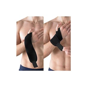 Pacote de pulseiras de 2 pares com suporte de compressão de