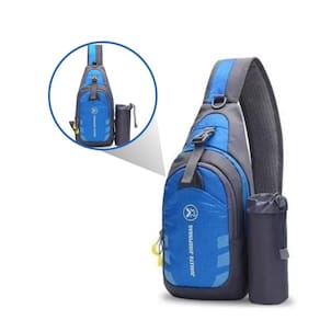 Mochila Banano Cross Bandolier Impermeável Azul