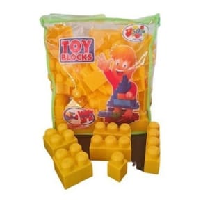 Blocos de construção Mega Blocks Fab 50 peças amarelas