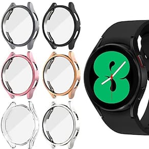 Protetor de capa para Galaxy Watch 5 de vidro transparente de 40 mm