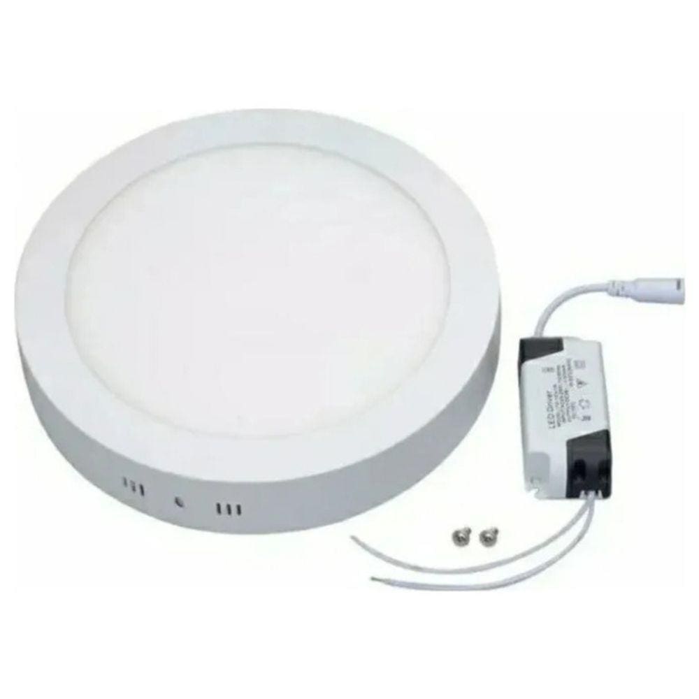 Refletor de painel LED de 24W com luz fria redonda 6000K 30cm