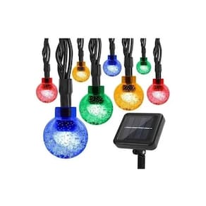Luzes solares de guirlanda exterior 30 LED multicoloridas de Natal
