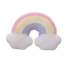Almofada Rainbow Plush 50x38cm para decoração de quarto infantil