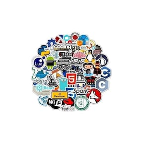 Etiquetas autoadesivas Stickers 50 Geek Java Programmer