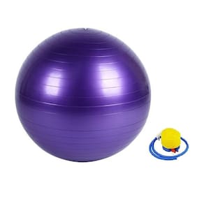 Bola de Pilates Tecnoclass Anti-Burst 55cm Roxa