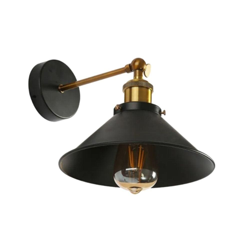 Lâmpada de parede LED Bronze E27 com tela decorativa