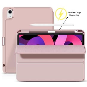 Capa para Air 10.9 de 4ª e 5ª geração com compartimento para lápis rosa