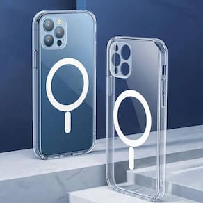 Capa de telefone Magsafe para  12 Pro de silicone transparente