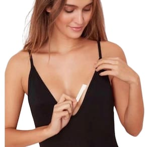Fita dupla face transparente de contato para traje feminino