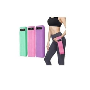 Conjunto de 3 faixas elásticas para treinamento de exercícios de resistência