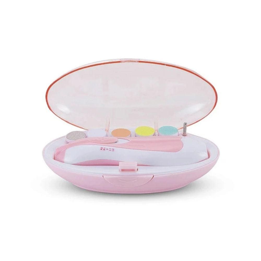 Lixa de unhas elétrica para unhas de bebê rosa