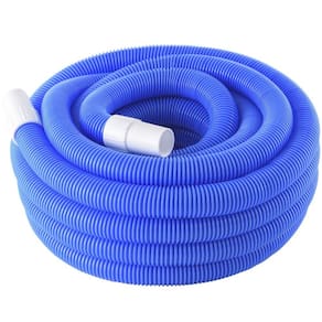 Mangueira de piscina de 15 m azul genérica com terminais de 4,5 cm de largura