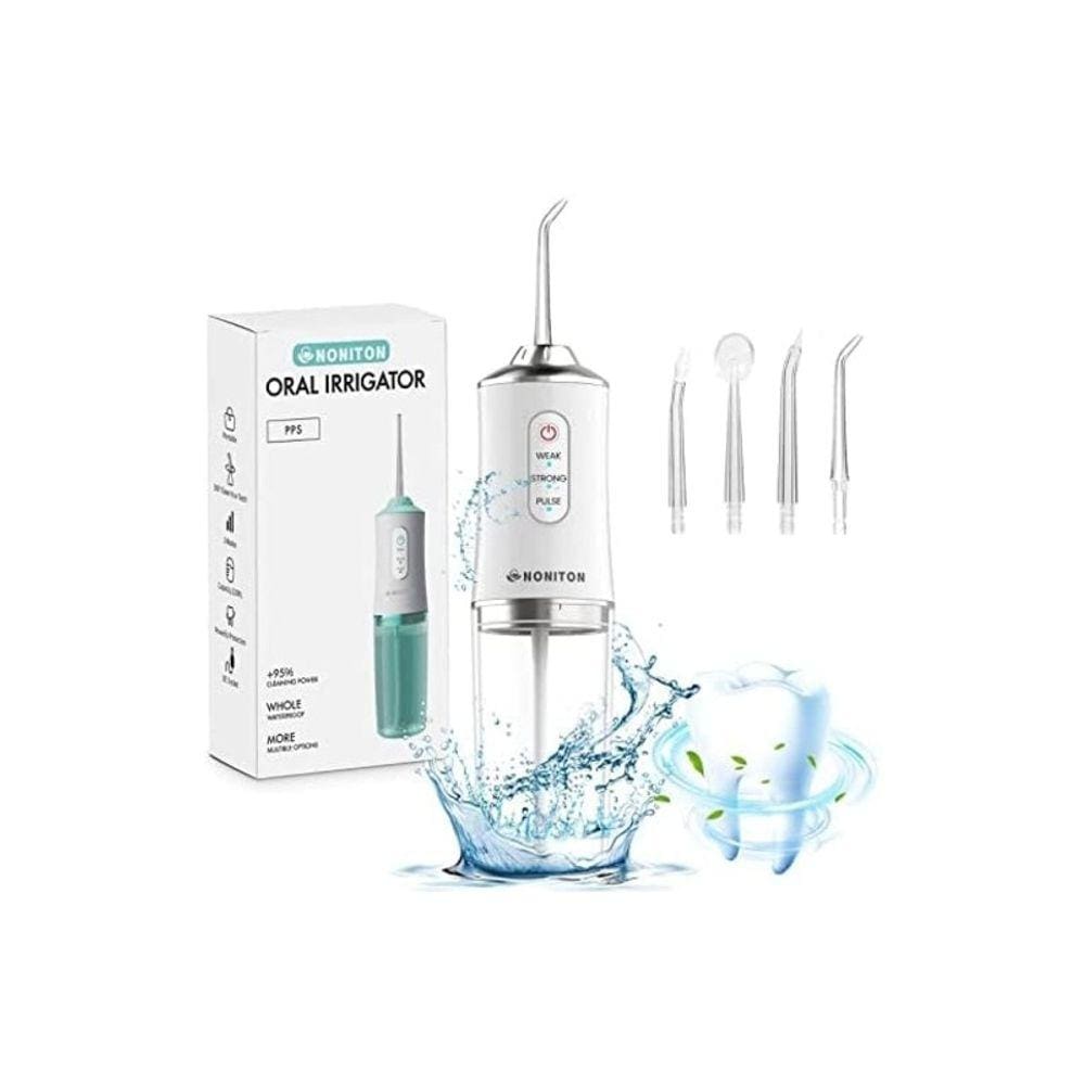 Limpador dental portátil com irrigador de água oral recarregável