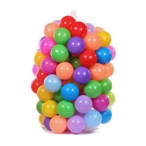 Pacote de bolas 100 coloridas de 5,5 cm de diâmetro para piscina