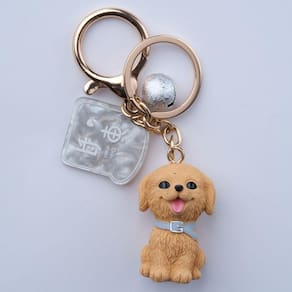 Chaveiro KuteKawaii Doggy Silicone com 8 cm de altura para todas as idades