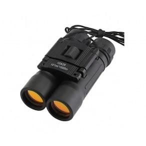 Binocular portátil dobrável de 10 x 25 mm com estojo de limpeza