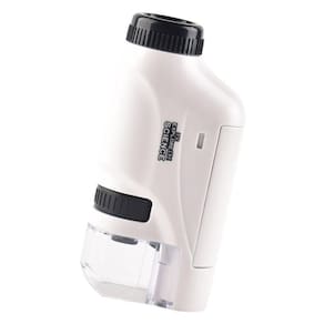 Microscópio óptico portátil para crianças branco