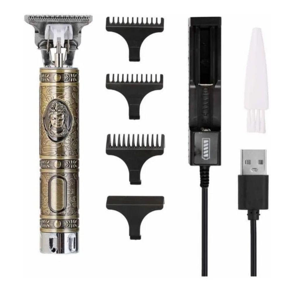 Barbeador elétrico, aparador de barba, cabelo curto com 4 cabeças
