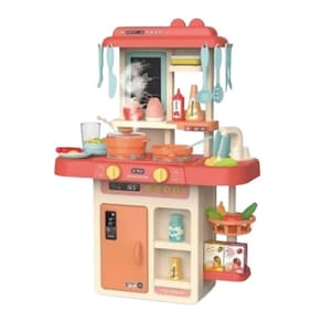 Conjunto de cozinha de brinquedo 42 unidades com Light Sound Water Steam para meninas