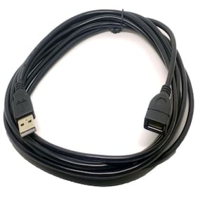 Cabo de extensão USB USB 2.0 A macho para uma fêmea 4,5 m preto