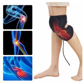 Joelheira térmica elétrica USB Arthritis Bursite preta