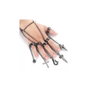 Correntes Kurapika com anéis de metal Hunter X Hunter
