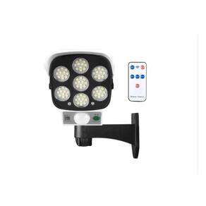 Refletor LED Solar Light 77 com simulação de câmera de segurança